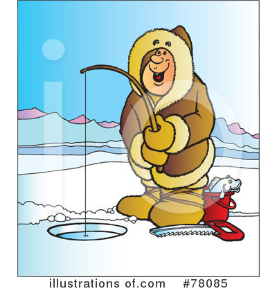 Ice Fishing Clipart #78085 by Snowy