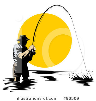 Royalty-Free (RF) Fishing Clipart Illustration by patrimonio - Stock Sample #96509