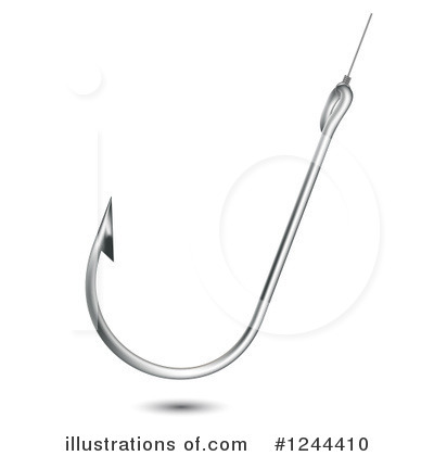 Royalty-Free (RF) Fishing Hook Clipart Illustration by vectorace - Stock Sample #1244410
