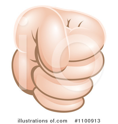 Royalty-Free (RF) Fist Clipart Illustration by AtStockIllustration - Stock Sample #1100913