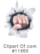 Fist Clipart #11950 by AtStockIllustration