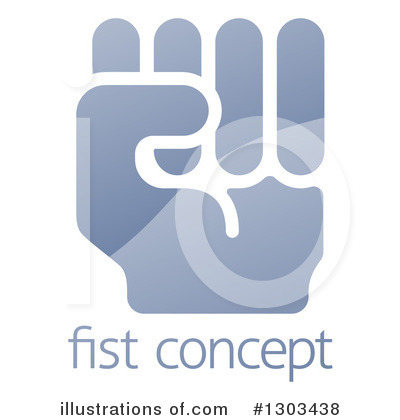 Royalty-Free (RF) Fist Clipart Illustration by AtStockIllustration - Stock Sample #1303438