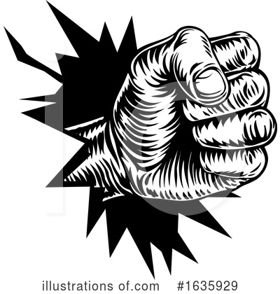 Royalty-Free (RF) Fist Clipart Illustration by AtStockIllustration - Stock Sample #1635929