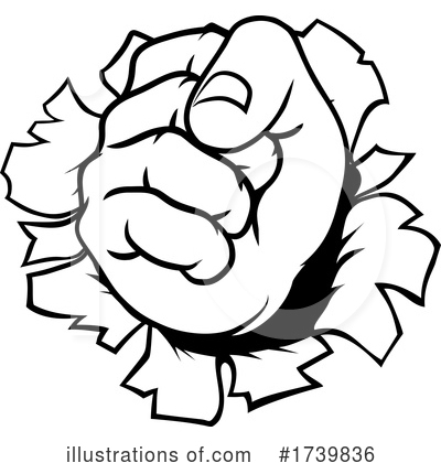 Royalty-Free (RF) Fist Clipart Illustration by AtStockIllustration - Stock Sample #1739836
