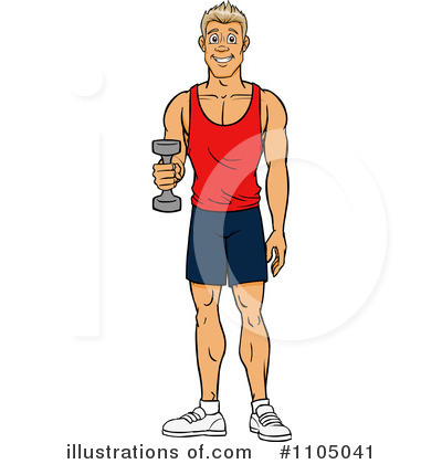 Strong Man Clipart #1105041 by Cartoon Solutions