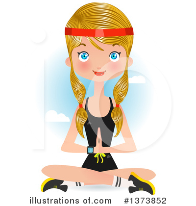 Meditate Clipart #1373852 by Melisende Vector