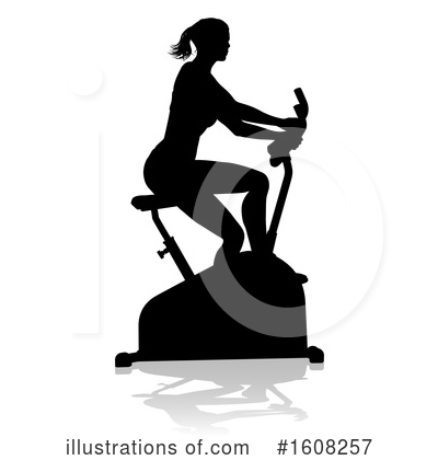 Spin Bike Clipart #1608257 by AtStockIllustration