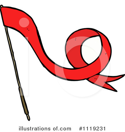 Royalty-Free (RF) Flag Clipart Illustration by lineartestpilot - Stock Sample #1119231