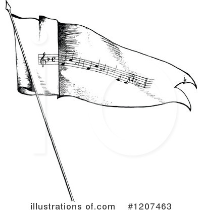 Royalty-Free (RF) Flag Clipart Illustration by Prawny Vintage - Stock Sample #1207463