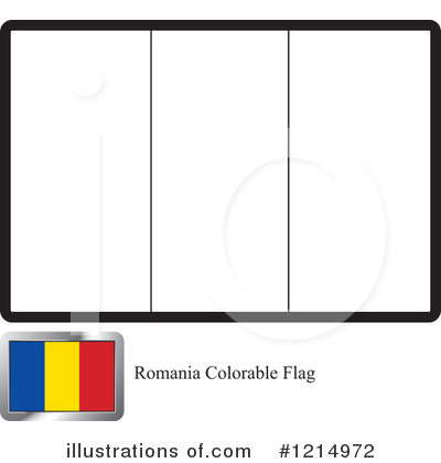 Romanian Flag Clipart #1214972 by Lal Perera