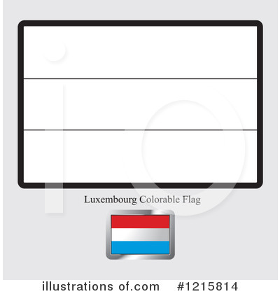 Luxembourg Flag Clipart #1215814 by Lal Perera