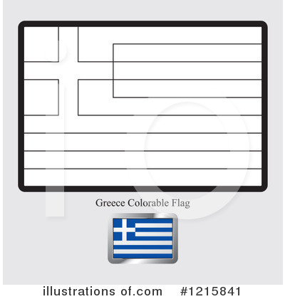 Greek Flag Clipart #1215841 by Lal Perera