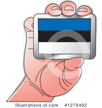 Estonian Flag Clipart #1279402 by Lal Perera