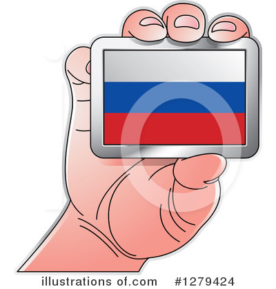 Russian Flag Clipart #1279424 by Lal Perera