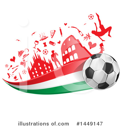 Soccer Clipart #1449147 by Domenico Condello