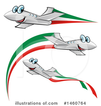 Airplane Clipart #1460764 by Domenico Condello