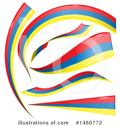 Colombian Flag Clipart #1460772 by Domenico Condello