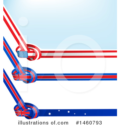 American Flag Clipart #1460793 by Domenico Condello