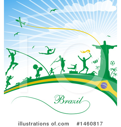 Brazil Flag Clipart #1460817 by Domenico Condello