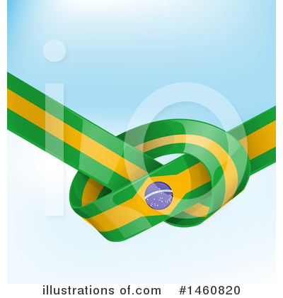 Brazil Flag Clipart #1460820 by Domenico Condello