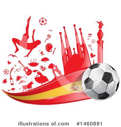 Soccer Ball Clipart #1460881 by Domenico Condello