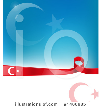Turkey Flag Clipart #1460885 by Domenico Condello