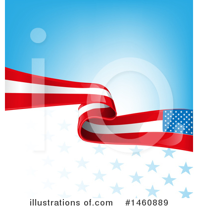 American Flag Clipart #1460889 by Domenico Condello