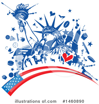 New York Clipart #1460890 by Domenico Condello