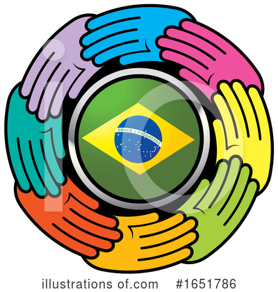 Brazil Flag Clipart #1651786 by Lal Perera