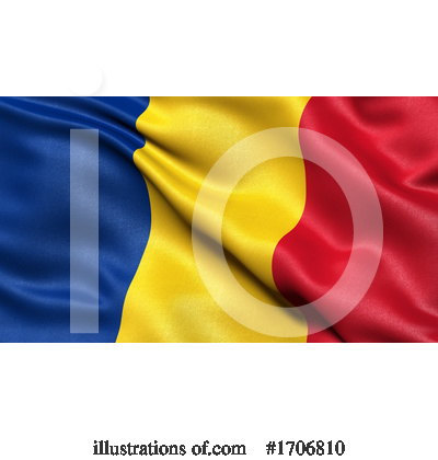 Romanian Flag Clipart #1706810 by stockillustrations