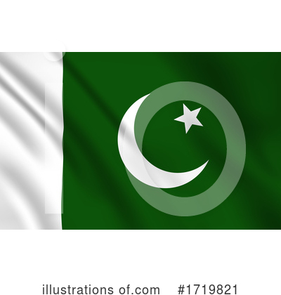 Pakistan Flag Clipart #1719821 by Vector Tradition SM