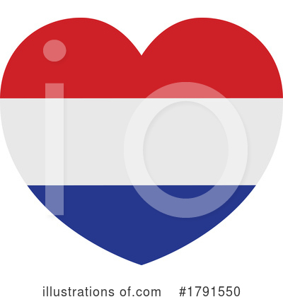 Heart Flag Clipart #1791550 by AtStockIllustration