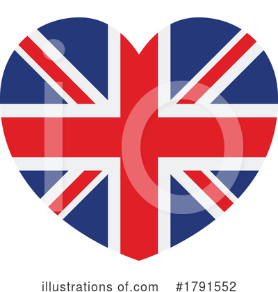 Flag Heart Clipart #1791552 by AtStockIllustration