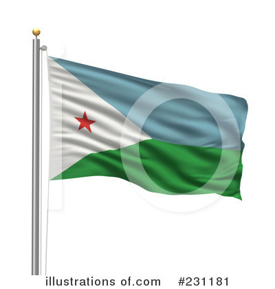 Royalty-Free (RF) Flag Clipart Illustration by stockillustrations - Stock Sample #231181