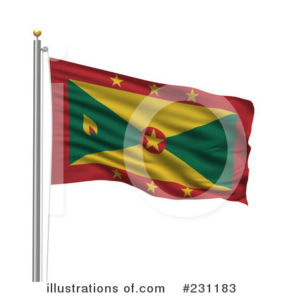 Royalty-Free (RF) Flag Clipart Illustration by stockillustrations - Stock Sample #231183