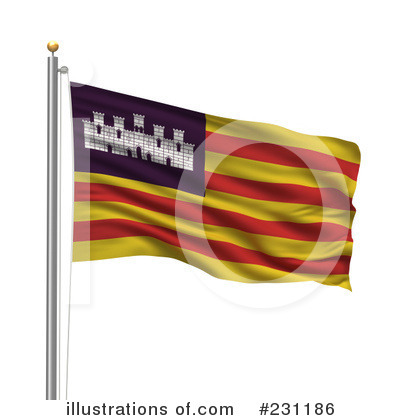 Royalty-Free (RF) Flag Clipart Illustration by stockillustrations - Stock Sample #231186
