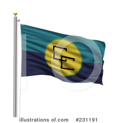 Royalty-Free (RF) Flag Clipart Illustration by stockillustrations - Stock Sample #231191