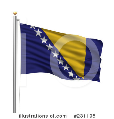 Royalty-Free (RF) Flag Clipart Illustration by stockillustrations - Stock Sample #231195