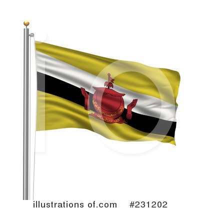 Royalty-Free (RF) Flag Clipart Illustration by stockillustrations - Stock Sample #231202