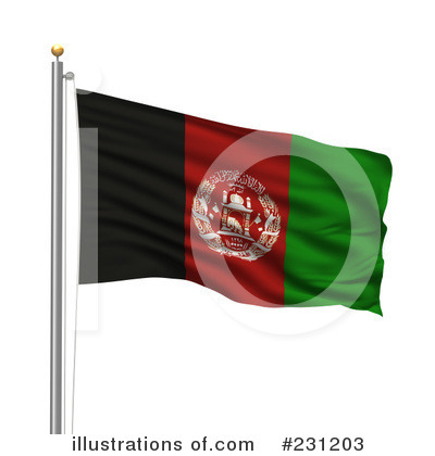 Royalty-Free (RF) Flag Clipart Illustration by stockillustrations - Stock Sample #231203