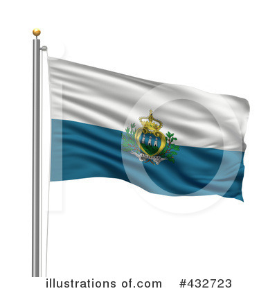 Royalty-Free (RF) Flag Clipart Illustration by stockillustrations - Stock Sample #432723