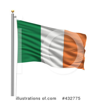 Ireland Flag Clipart #432775 by stockillustrations