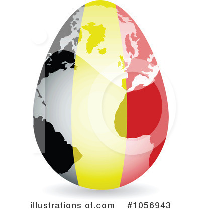 Flag Egg Globe Clipart #1056943 by Andrei Marincas