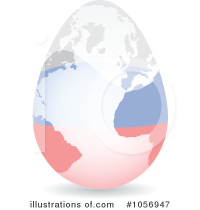 Royalty-Free (RF) Flag Egg Globe Clipart Illustration by Andrei Marincas - Stock Sample #1056947