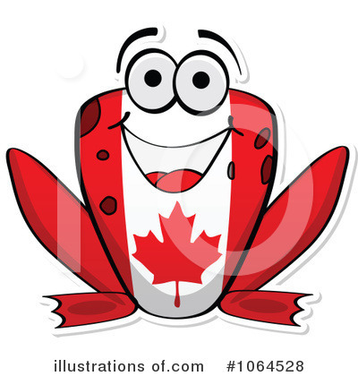 Royalty-Free (RF) Flag Frog Clipart Illustration by Andrei Marincas - Stock Sample #1064528