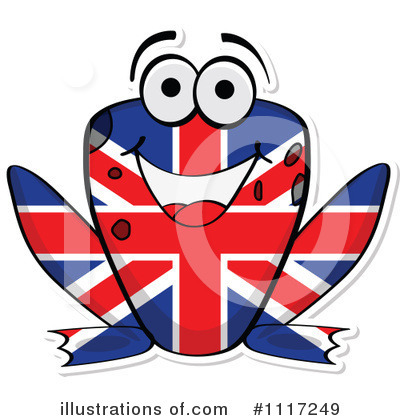 Royalty-Free (RF) Flag Frog Clipart Illustration by Andrei Marincas - Stock Sample #1117249