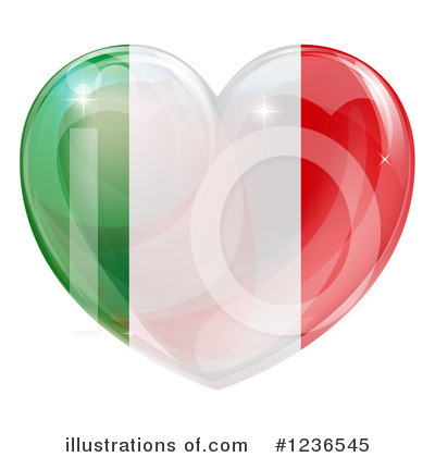 Heart Flag Clipart #1236545 by AtStockIllustration
