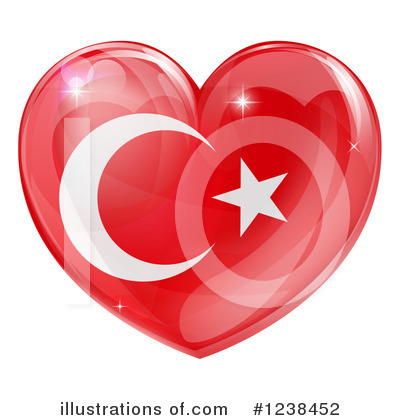 Turkey Flag Clipart #1238452 by AtStockIllustration