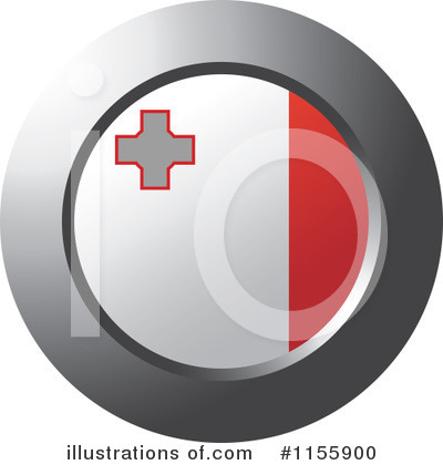Royalty-Free (RF) Flag Icon Clipart Illustration by Lal Perera - Stock Sample #1155900