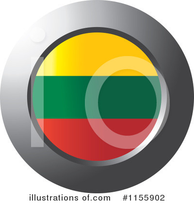 Lithuanian Flag Clipart #1155902 by Lal Perera